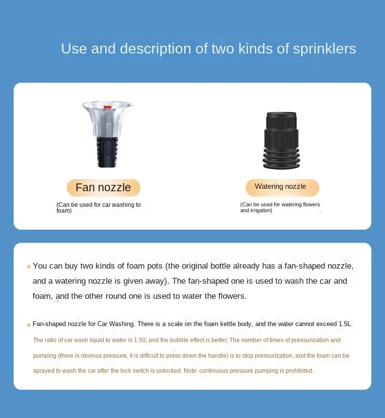 🧴 FoamJet HandPro 2L – Foam Sprayer