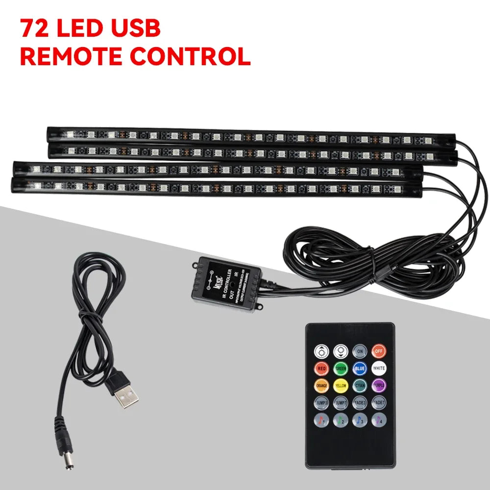π NeoGlow FootLight β Car Interior Footwell Lighting Kit