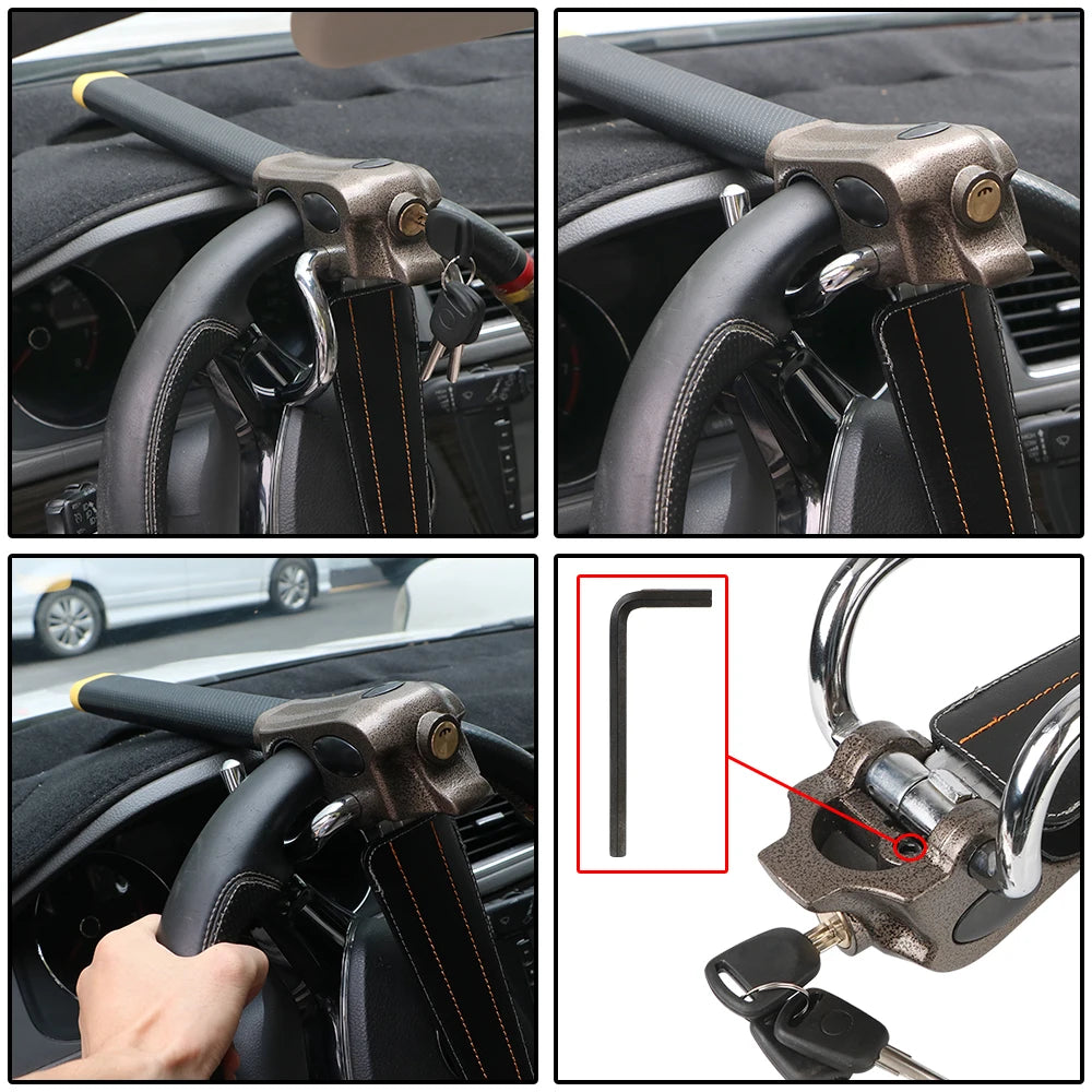 π SteerSafe FoldLock β Steering Wheel Lock