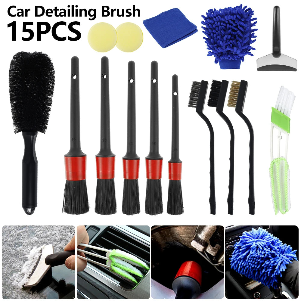🧽 DetailPro Brush Set – Detailing Brush Kit