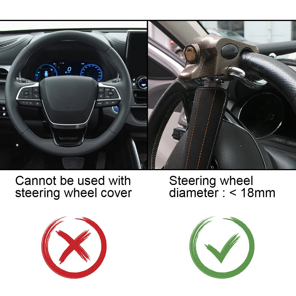 π SteerSafe FoldLock β Steering Wheel Lock
