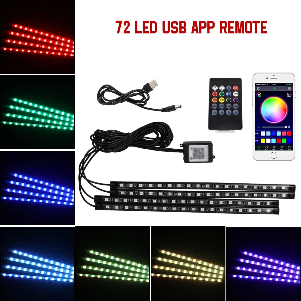 π NeoGlow FootLight β Car Interior Footwell Lighting Kit