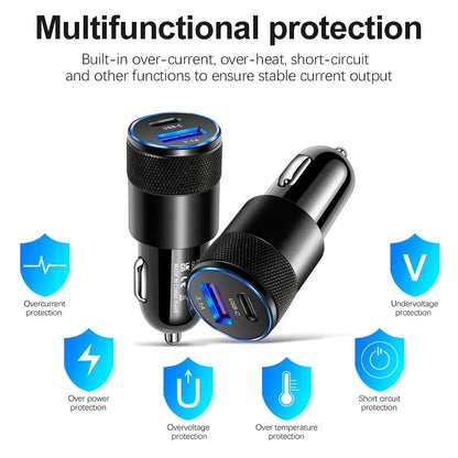 ⚡ VoltRush DuoCharge – Fast Car Charger