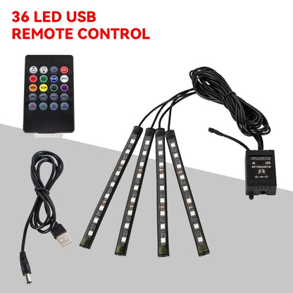 🌈 NeoGlow FootLight – Car Interior Footwell Lighting Kit