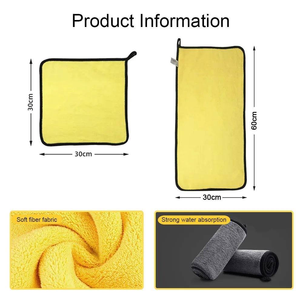 🟡 DryPro MicroTowel – Premium Microfiber Cloth
