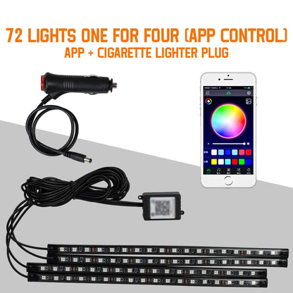 🌈 NeoGlow FootLight – Car Interior Footwell Lighting Kit