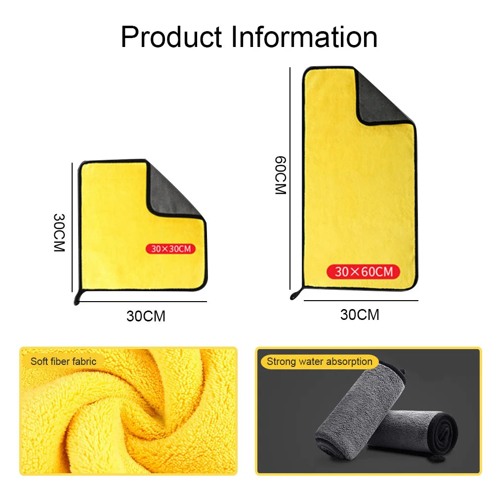 🟡 DryPro MicroTowel – Premium Microfiber Cloth
