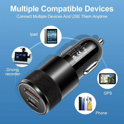 ⚡ VoltRush DuoCharge – Fast Car Charger